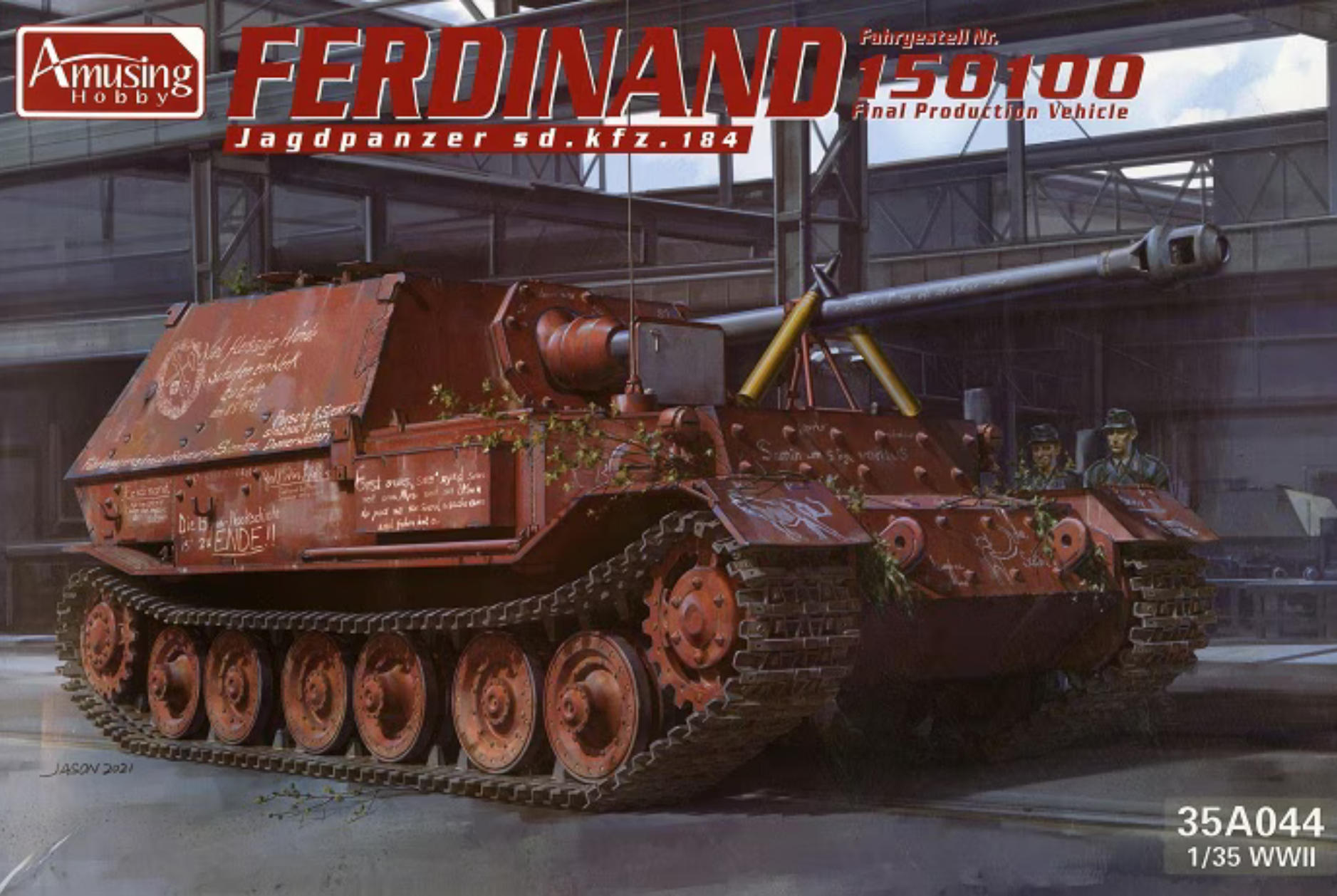 Model Kit History - 35A044 Забавная сборная модель 135 Ferdinand