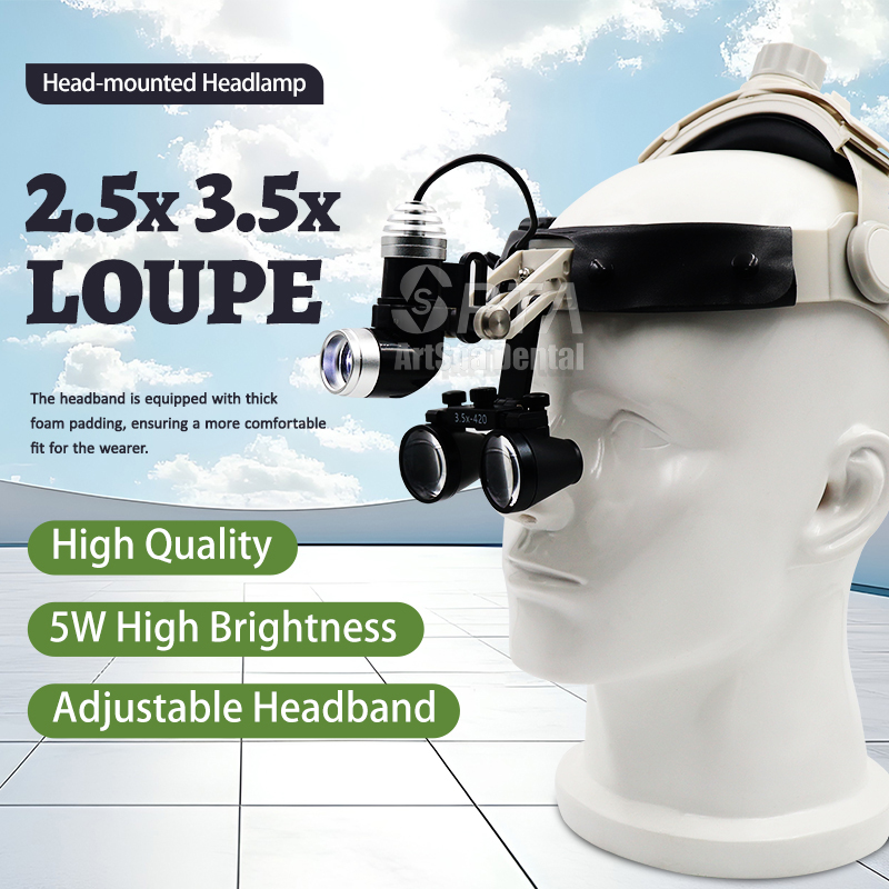 Magnifier With Light - Модернизированный удобный тип стоматологической медицинской лупы