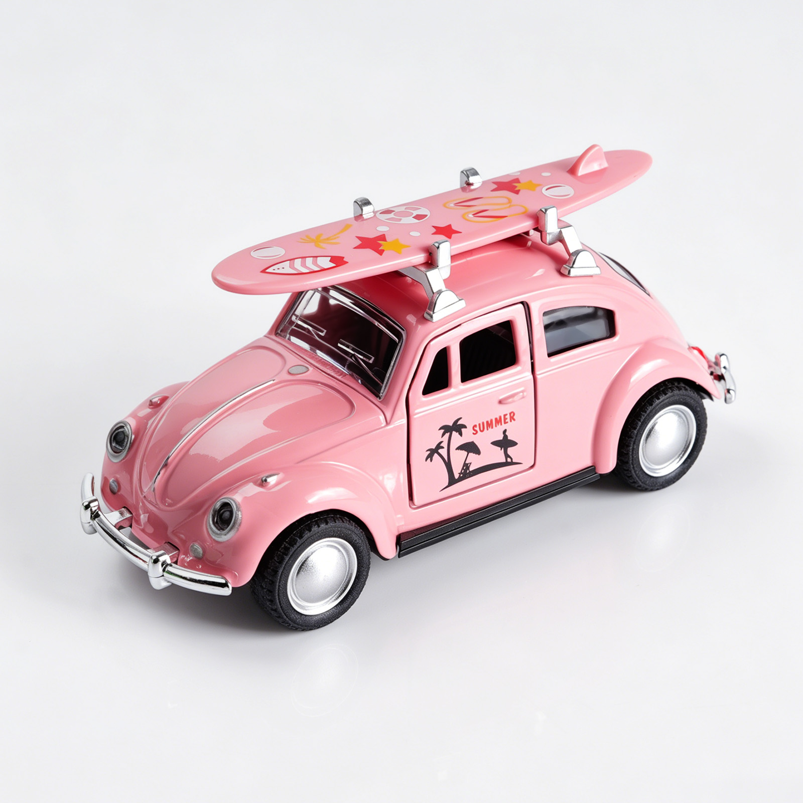 Model Kit Volkswagen - Машинка-модель Volkswagen Beetle 1:36, розовая, из
