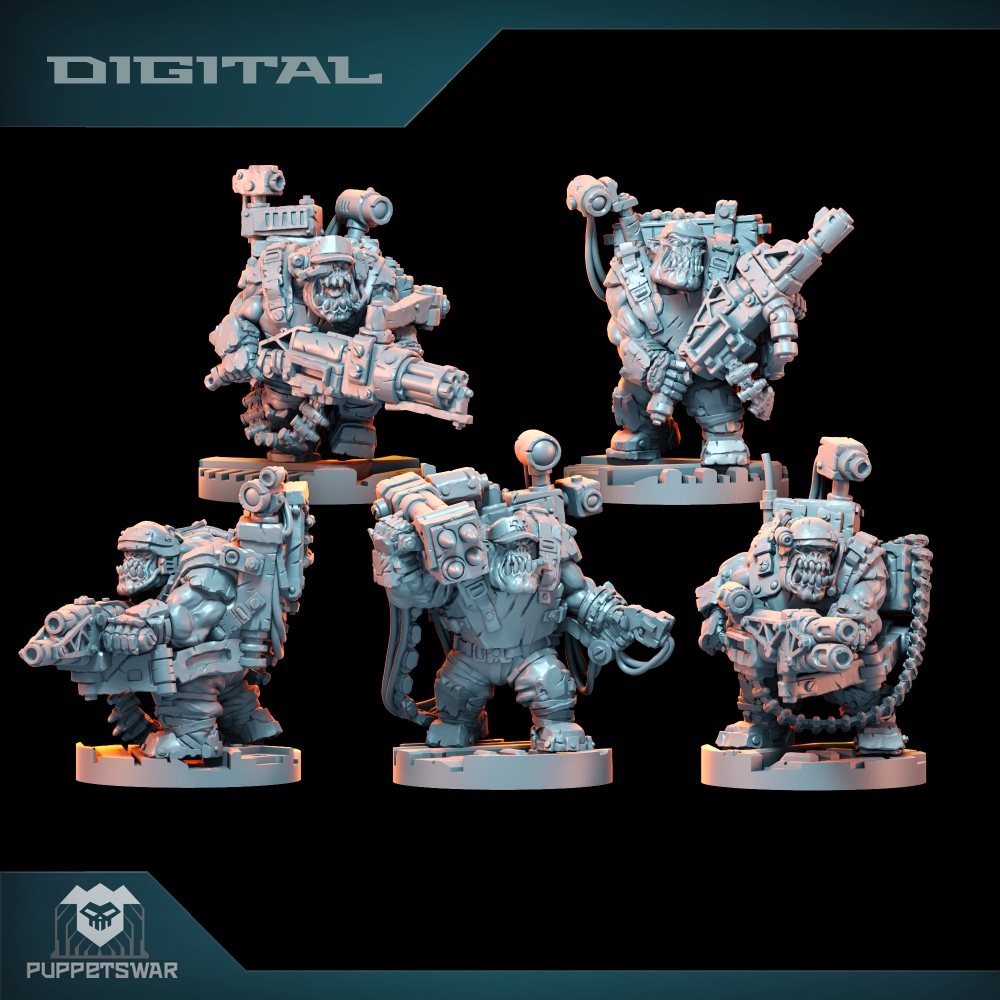 Model Kit Runner - Orc Ultimate Badasses Squad, фигурка зеленой