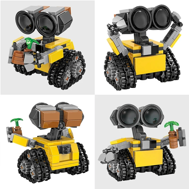 Model Kit Wall E - ..Классический фильм мини-робот Wall-e MOC, строительные