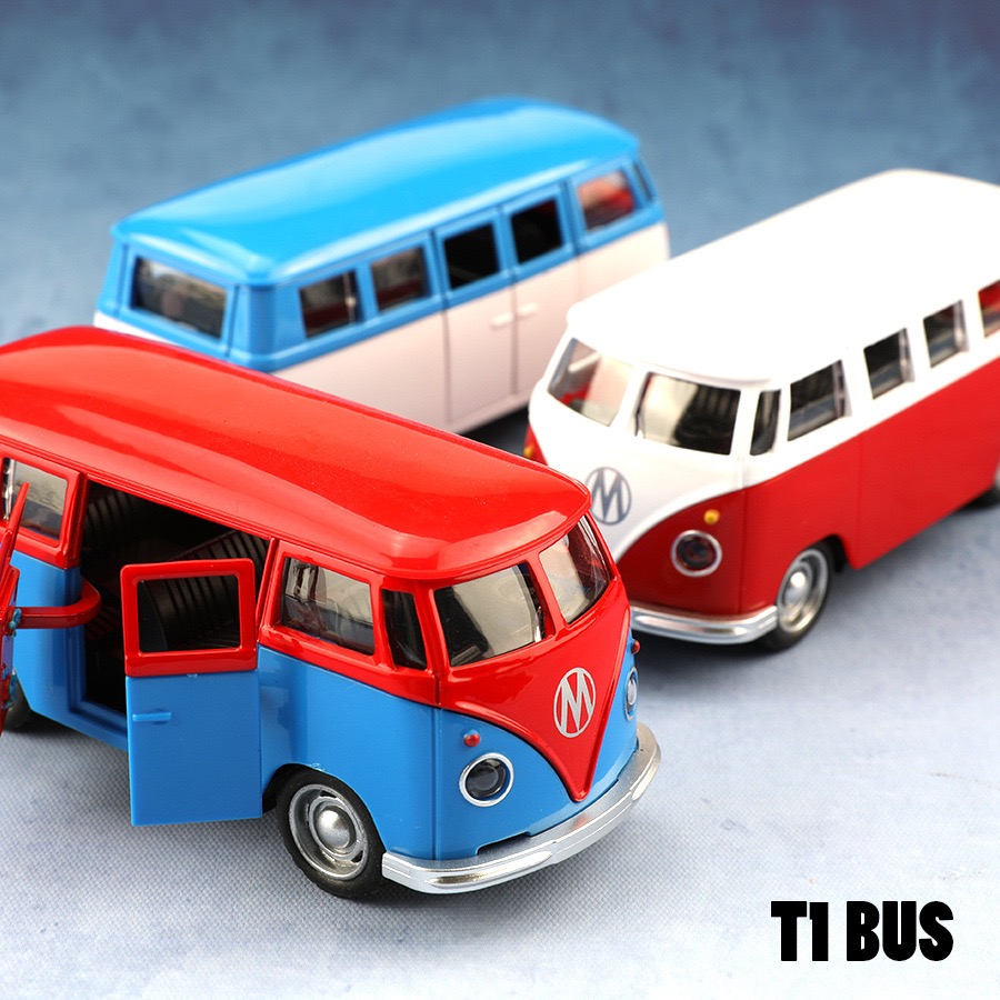 Model Kit Volkswagen - 1:38 литой сплав Volkswagen T1, винтажная