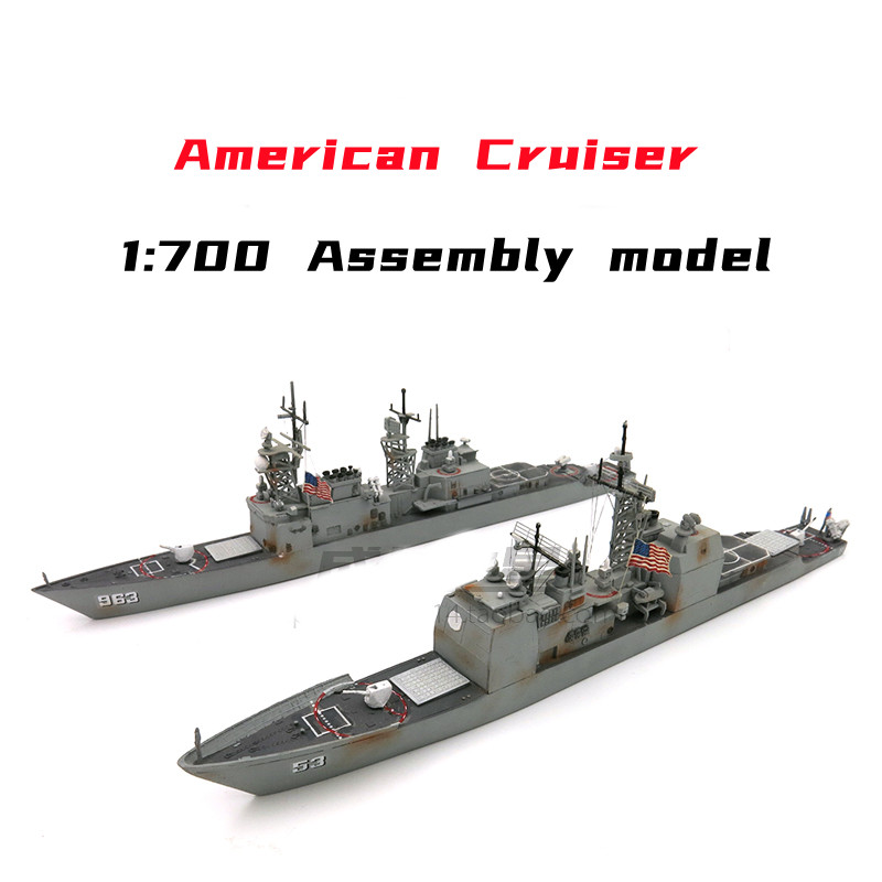Model Kit Destroyer - 1/700 Американский ракеты крейсерская модель Наборы