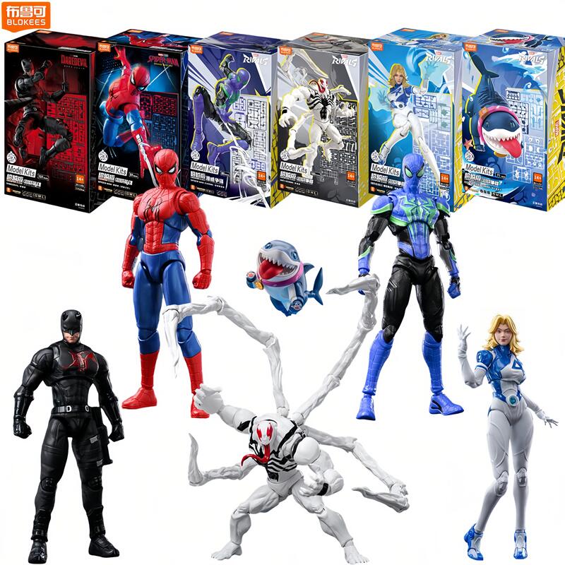 Model Kit Ultron - Фигурка Blokees Человек-паук Анти-Веном Дэйвилл, совершенно