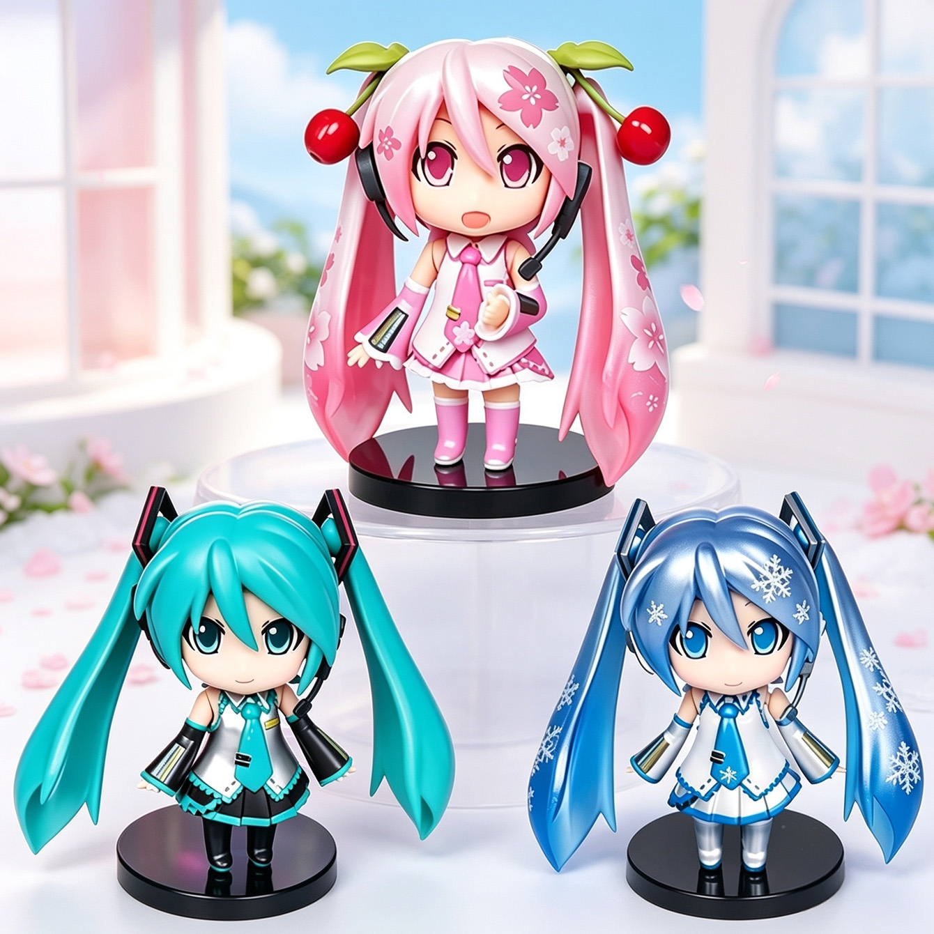Model Kit Hatsune Miku - Набор из 3 фигурок в стиле