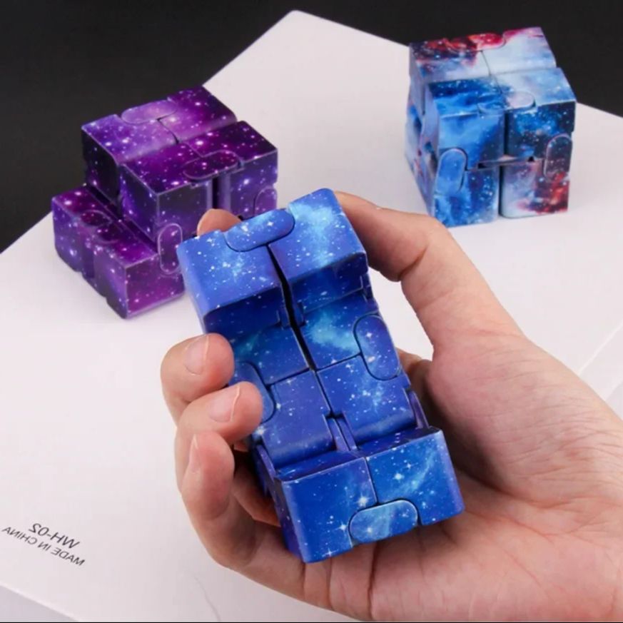 Model Kit Infinite Dimension - Бесконечный флип-волшебный куб, звездное небо, игрушка-головоломка,