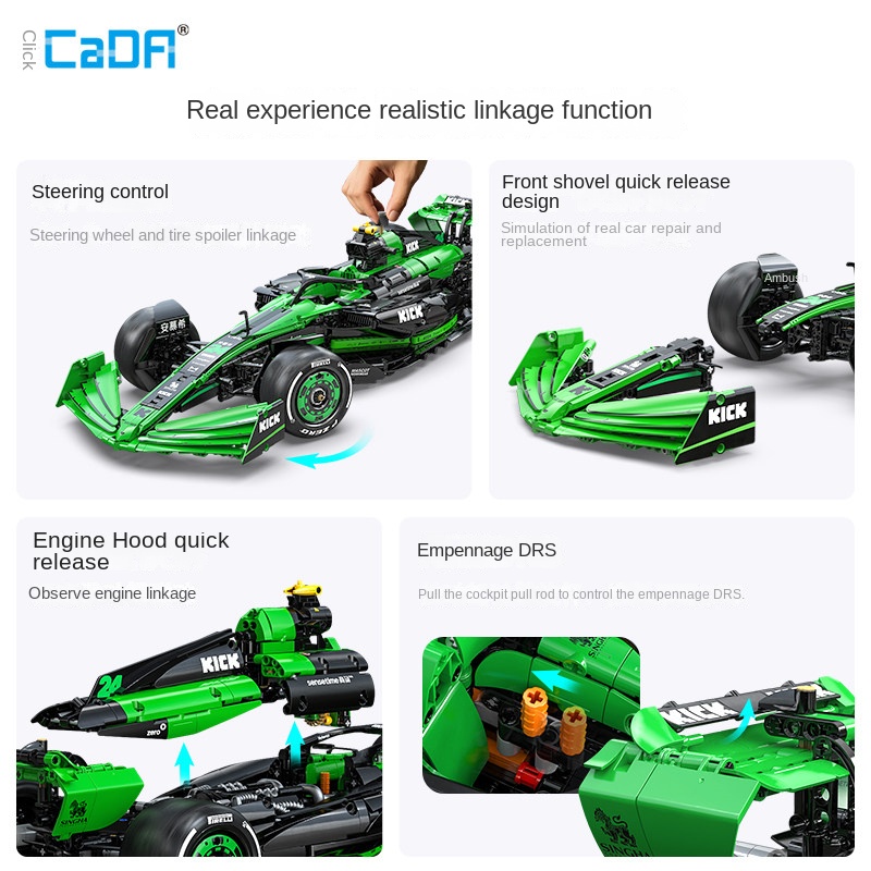 Конструктор Cada Sauber F1 Tea – обзор и цена Model Kit Formula 1