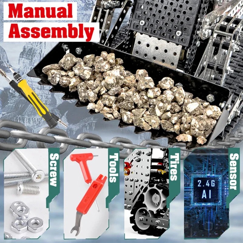 2,4G 10CH RC Гусеничный самосв – обзор и цена Model Kit Runner
