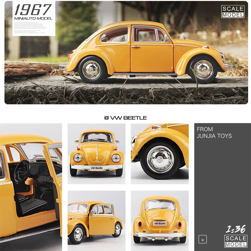 1:36 Volkswagen Beetle 1967, к – обзор и цена Model Kit Volkswagen